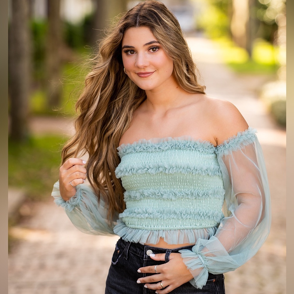 Magnolia Ruffle Crop Top